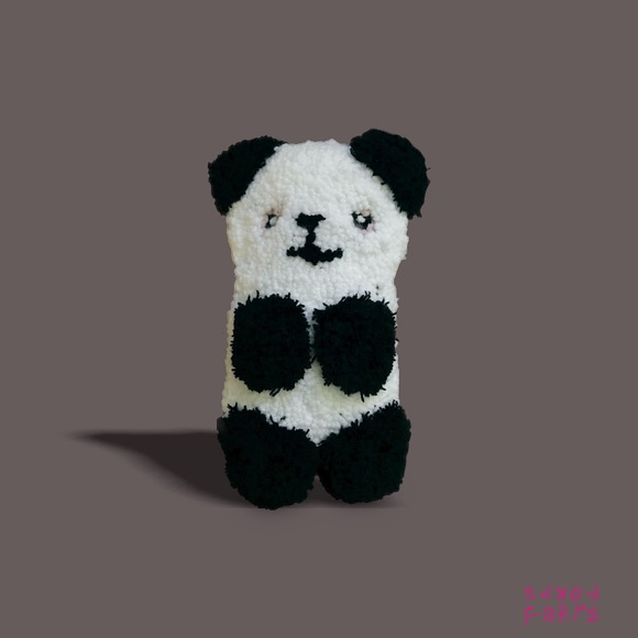 Handmade tufted Panda plushie! - Picture 1 of 4